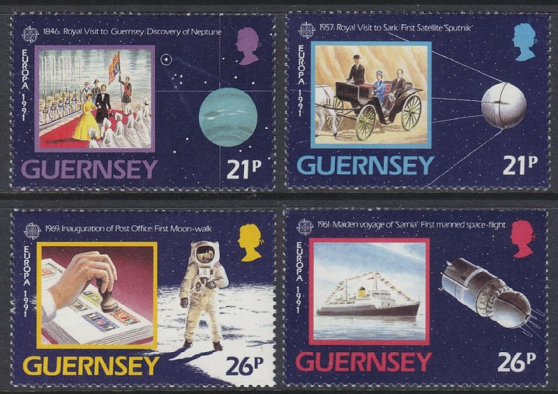 1991 Guernsey 518-521 Europa CEPT / Sputnik 1 3,60 €