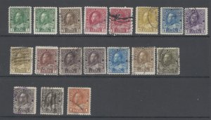 Canada Scott 104, 107-122 used