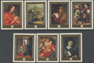 HUNGARY Sc#2008-2014 1969 Dutch Paintings Complete Set OG Mint NH