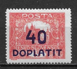 Czechoslovakia J43 Perf 13 3/4x13 1/2 Michel 35C MNH