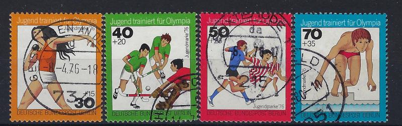 Germany Berlin Scott # 9NB124 - 9NB127, used
