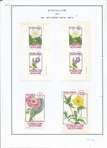 EYNHALLOW -1982 - Flowers - Sheets - Mint Light Hinged - Private Issue