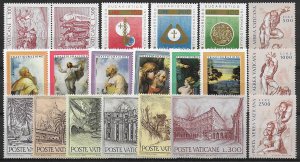 1976 Vaticano annata completa 20v. MNH