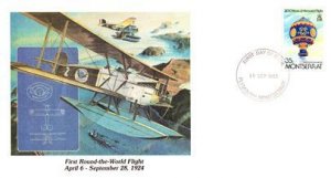 Worldwide First Day Cover, Aviation, Balloons, Montserrat