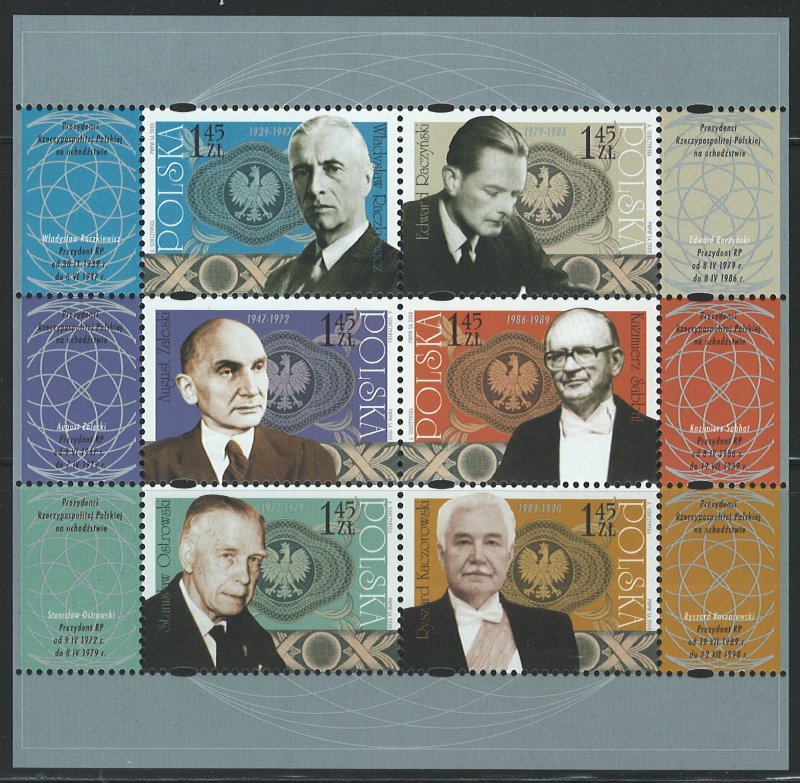 Poland Scott 3906 Miniature Sheet of 6! MNH!