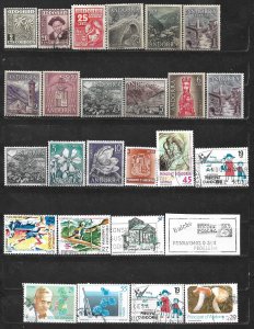 COLLECTION LOT OF 26 ANDORRA SPANISH ADMINISTRATION 1948+CLEARANCE CV+$22