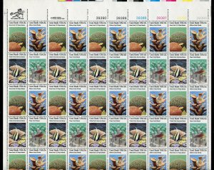 1827 - 1830 Coral Reefs Sheet of 50 15¢ Stamps MNH 1981