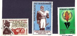 Dahomey 1963 Scott 169,181,184 cto scv $2.05 less 60%=$0.80 Buy it Now!!!