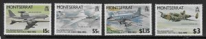 MONTSERRAT SG922/5 1993 ROYAL AIR FORCE MNH