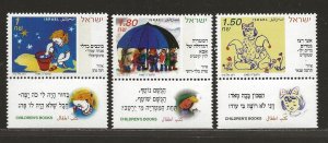 ISRAEL SC# 1238-40  WITH TABS   FVF/MNH