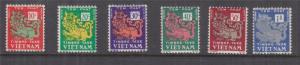 VIETNAM, Postage Due, 1952 set of 6, lhm.