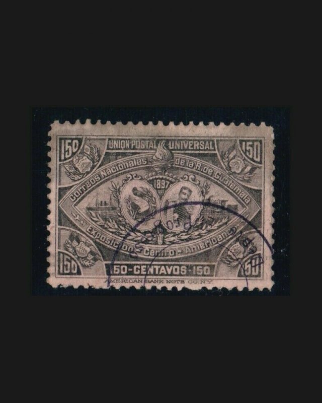 VINTAGE: GUATEMALA 1897 SCOTT # 71 $ 135 LOT # GU7171