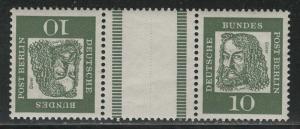 Germany Berlin Scott # 9N179 (2), label, mint nh, tete beche, Mi # KZ1