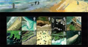 PRESENTATION PACK PP301 2002 - COASTLINES  (printed no.332)