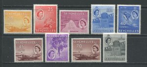 Seychelles QEII 1962 various values to 1 rupee mint o.g. hinged