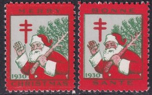 Canada 1930 Christmas seal set MNH**