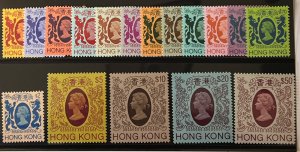 Hong Kong 1985-2987 SC 388a-403a MNH Set