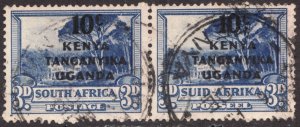 South Africa - Suid Afrika Sc #87 Kenya Uganda Tanganyika overprint Used Cv$10