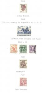 Australia #213 thru #227 Excellent Stamps 