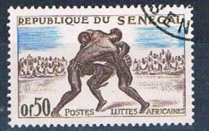 Senegal 202 Used Wrestlers ur 1961 (S0784)+
