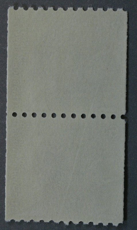 United States #1298b 6 Cent Roosevelt Coil Pair Tag Omitted MNH