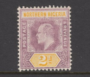 Northern Nigeria Sc 21a MLH. 1905 2p KEVII on Chalky Paper, fresh, clear HR F-VF