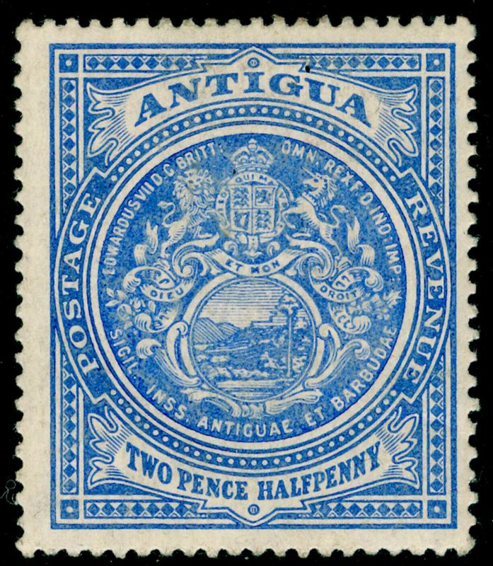 ANTIGUA SG46,  2½d Ultramarine, LH MINT. Cat £23.