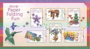 2008 Hong Kong Sc#1321a Paper Folding Fun Souvenir Sheet MNH