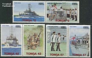 Tonga 1991, Army 3x2v [:], MNH