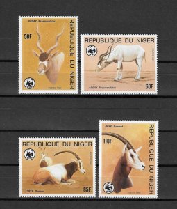 NIGER 1985 WWF SG 1038/41 MNH Cat £18.25