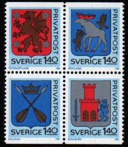 Sweden # 1356 - 1359 MNH