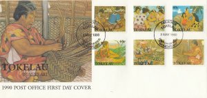 Tokelau Islands Scott 165-70 FDC - Women's Art