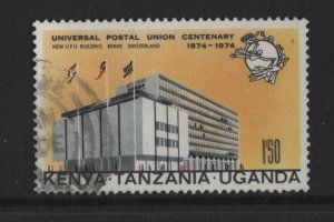 Kenya, Uganda, & Tanzania #294 used 1974 UPU centenary 1.50sh