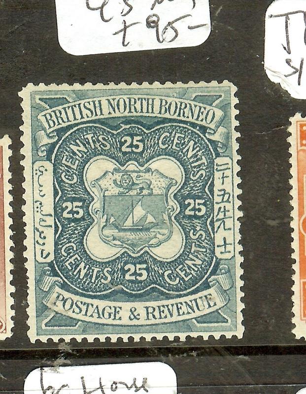 NORTH BORNEO (P0208B) 25C  LION CREST SG45  MOG