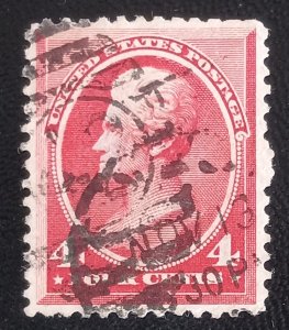 US Scott #215 Used 4c Jackson VF