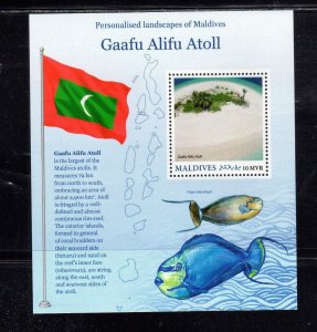 MALDIVES #3652a 2016 GAAFU ALIFU ATOLL MINT VF NH O.G S/S