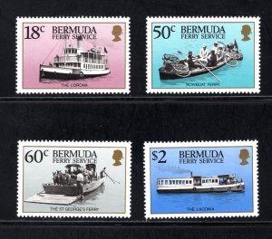 BERMUDA #551-554 VF, MNH, Post Office Fresh, CV $6.95 ... .. 0650476