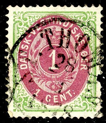 Danish West Indies, Scott #5b, Used, St. Thomas cancel  Caribbean - Danish  West Indies, General Issue Stamp / HipStamp