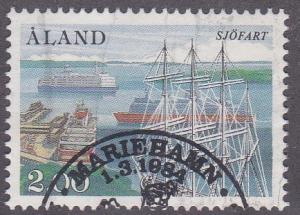 Finland - Aland # 23, Bark Pommem & Ferries, Used Set 