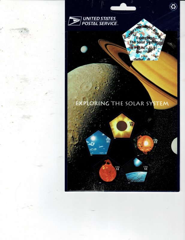 Exploring the Solar Space System $1 US Postage Souvenir Sheet #3410 VF MNH