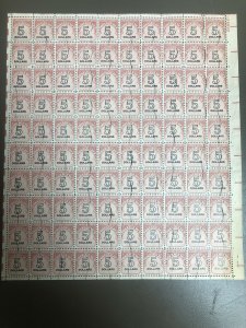 J101 Used Sheet Of 100 Very Nice