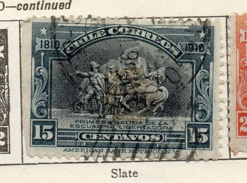 Chile 1910 Early Issue Fine Used 15c. NW-11434