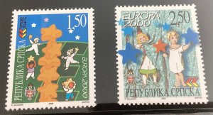 Bosnia & Herzegovina #111-12 Mint Europa 2000