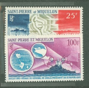 St. Pierre & Miquelon #C35-C36  Single (Complete Set)