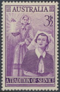 Australia  SG 287  SC#  284 MLH Nurse see details & scans