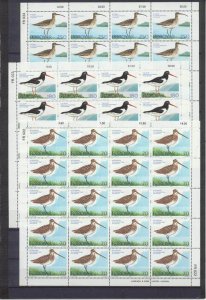 Faroes 28-30 MNH m/s of 20 Birds/SCV28