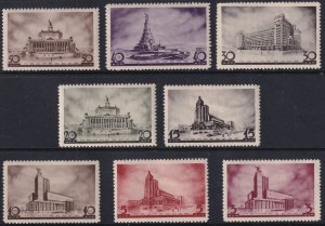 Russia Sc# 597 / 604 Architects 1937 complete set MLMH CV $122.40