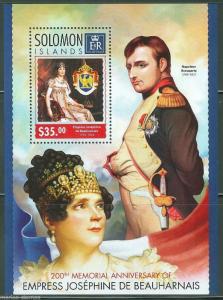 SOLOMON ISLANDS 200th MEMORIAL OF EMPRESS JOSEPHINE de BEAUHARNAIS S/S MINT NH