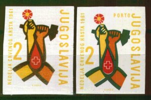 0937 - Yugoslavia 1961 - Red Cross - MNH Set Imperforated
