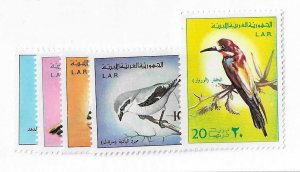Libya Sc #607-611  set of 5 birds NH VF